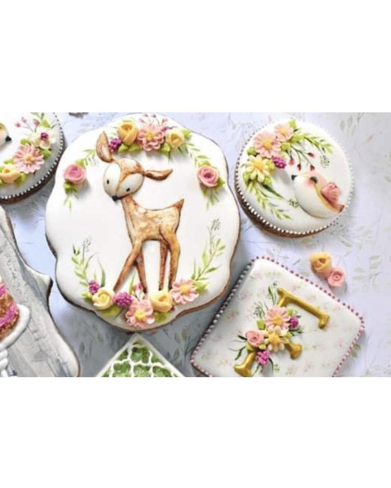 Passeggiata nel Bosco: corso Royal Icing con painting e flowers