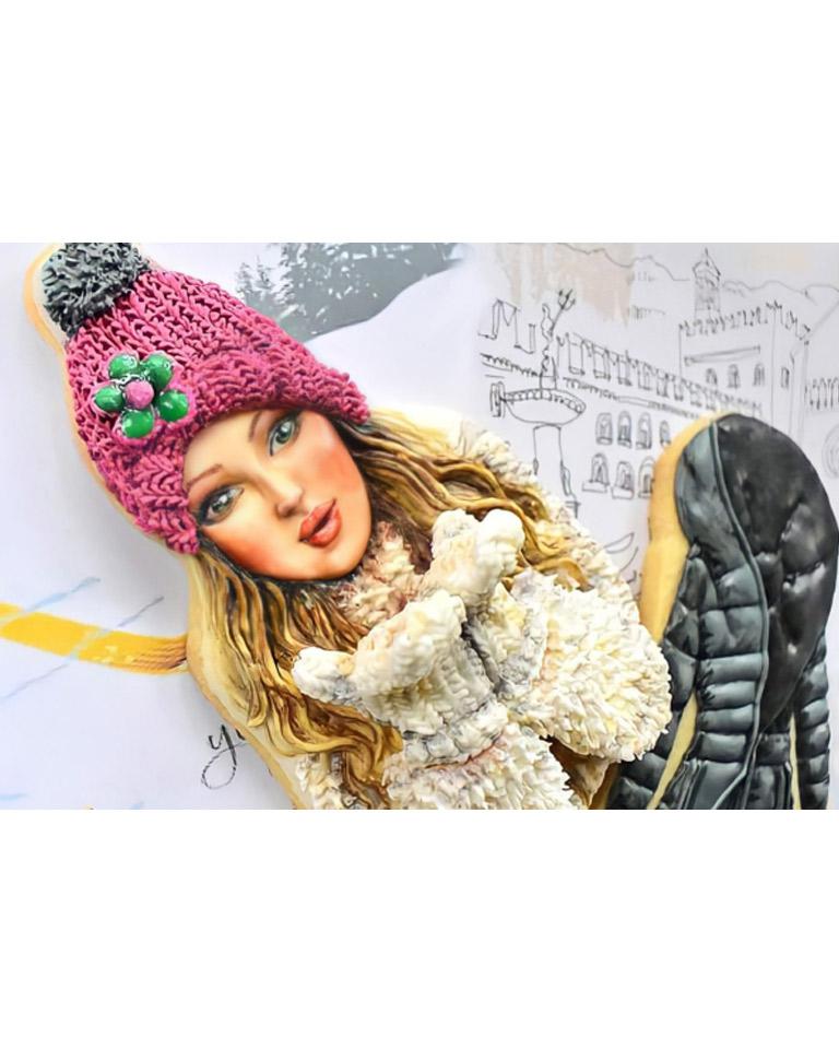 Girl in Winter: corso Royal Icing avanzato con painting e 3D